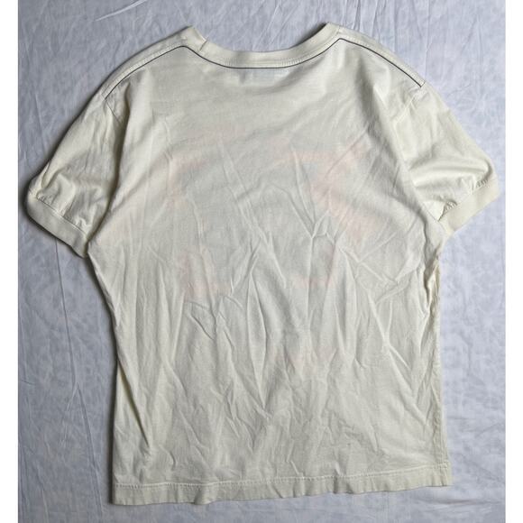 Diesel Big Logo Dragon Cream T-shirt Size XL 100% Cotton Avant Garde Japanese - Picture 2 of 6